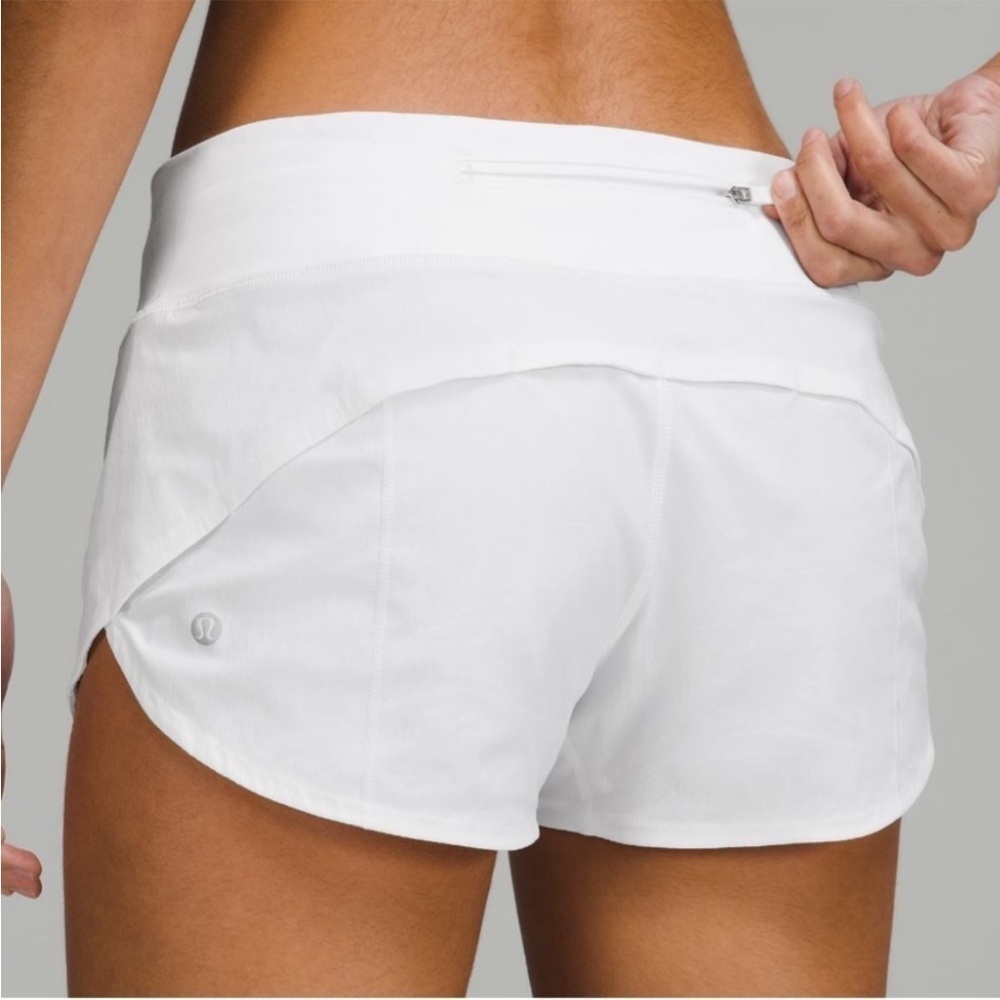 Lululemon Athletica White Running Shorts